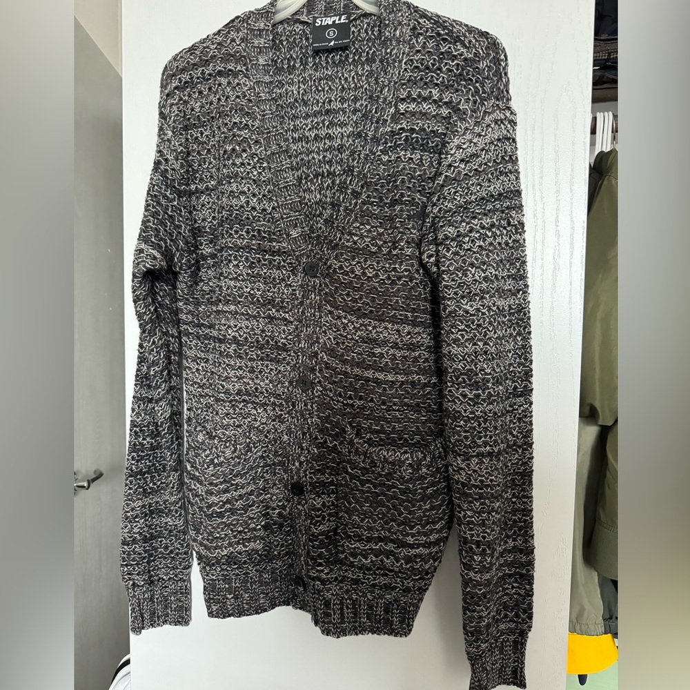 BRAND NEW MEN'S STAPLE PIGEON MELANGE CARDIGAN
